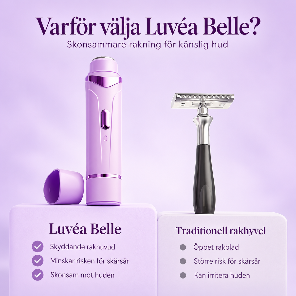 Belle™- Från stubb till silkeslen hud på några minuter.